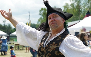 Zoltan the Adequate Pirate Captian welcomes you to The Ontario Pirate Festival